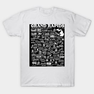 Grand Rapids Map T-Shirt